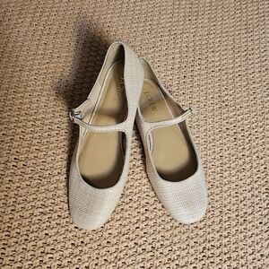 J. Crew Beige/Tan Mary Jane Flats